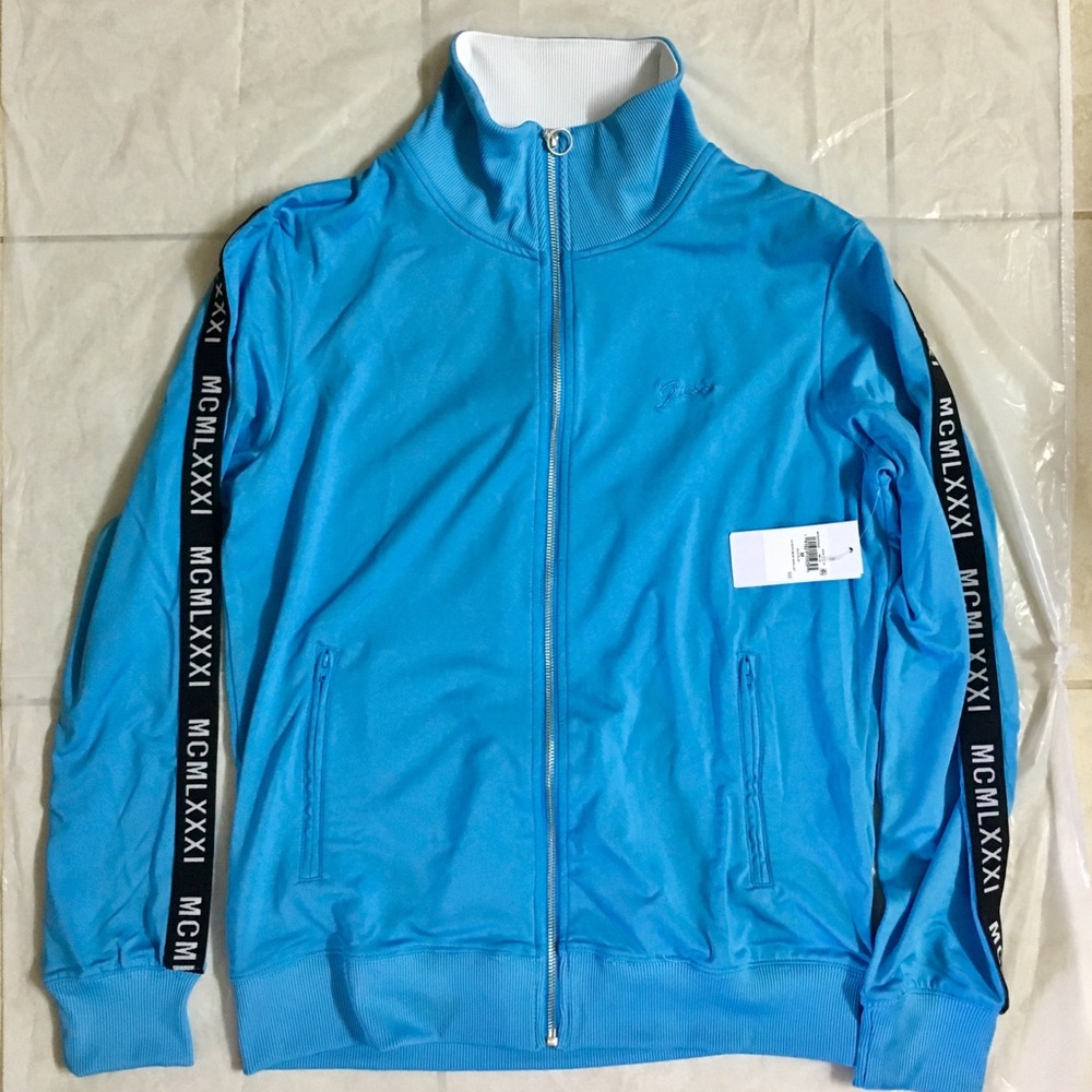 New Men’s Guess LA Keith MCM Track Jacket US Med